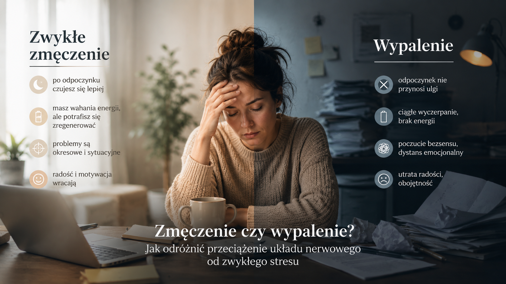 Zmęczenie czy wypalenie – jak odróżnić przeciążenie układu nerwowego od zwykłego stresu