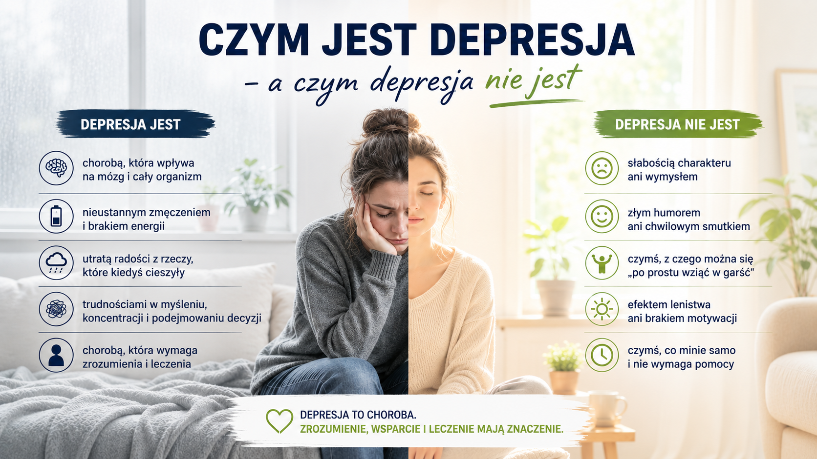 Czym jest depresja - a czym depresja nie jest